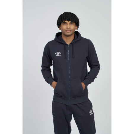Chaqueta Umbro Wardrobe Zip Hoodie Small Logo Navy / White