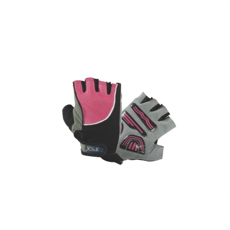 Guantes halterofilia ROSA mod. TONO, spandex con palma GEL. Pink