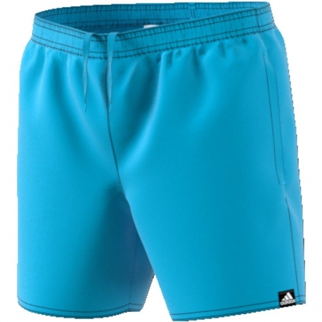 Bañador Adidas Solid short-length youth bright cyan