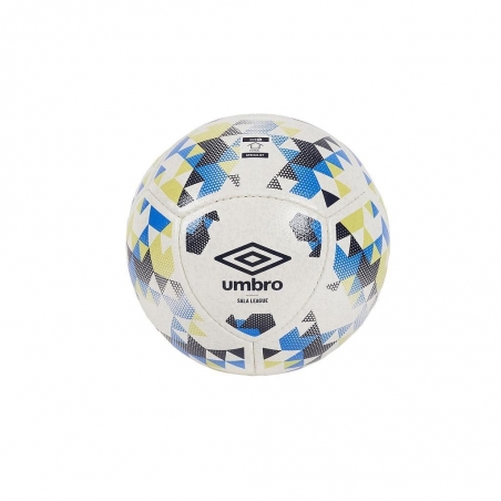 Balón Umbro Sala League White / Navy Blazer / Strong Blue / Sunny Lime