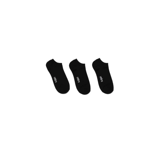 Calcetines Umbro Snicker Mermerized Invisible Negro Pack 3