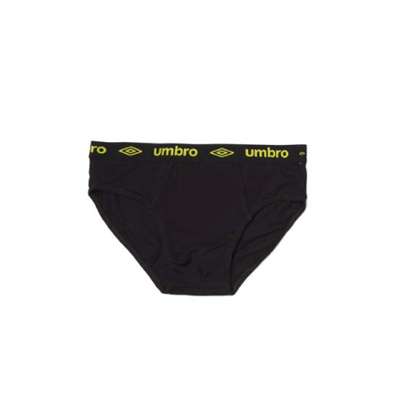 Slip Umbro Cotton Negro y Lima