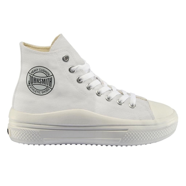 Zapatilla John Smith Licy High Piel Blanca