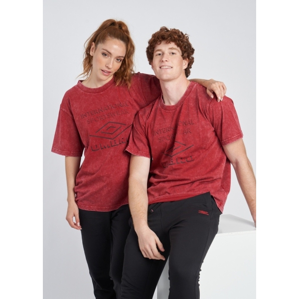 Camiseta Umbro Large Logo Tee Red Dahlia