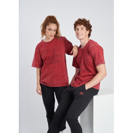 Camiseta Umbro Large Logo Tee Red Dahlia