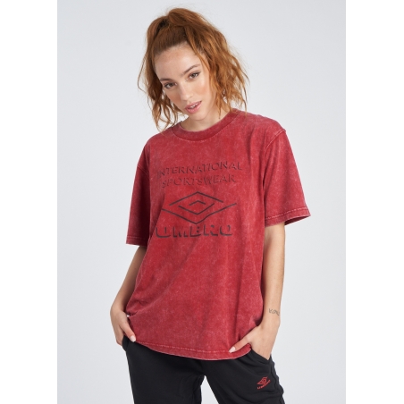 Camiseta Umbro Large Logo Tee Red Dahlia