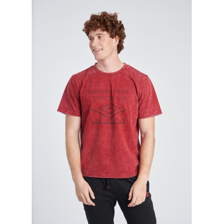 Camiseta Umbro Large Logo Tee Red Dahlia
