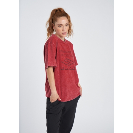 Camiseta Umbro Large Logo Tee Red Dahlia