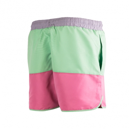 Bañador Umbro Ethos Swim Short Ash Grey / Cassis / Aqua Mint