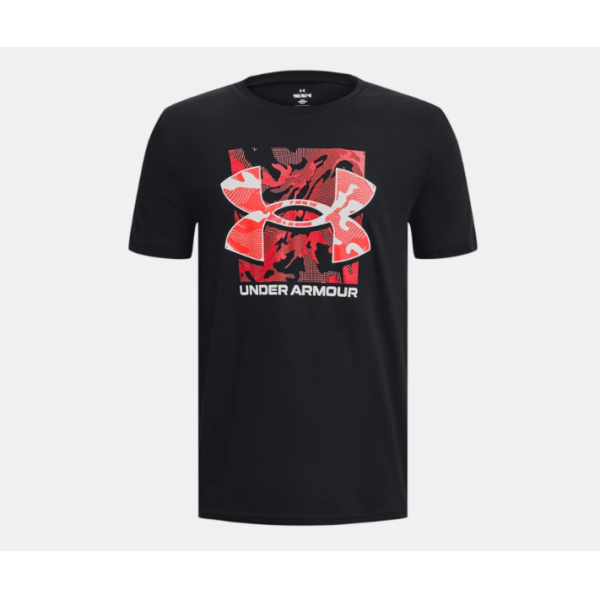 Camiseta Under Armour Box Logo Camo Negra