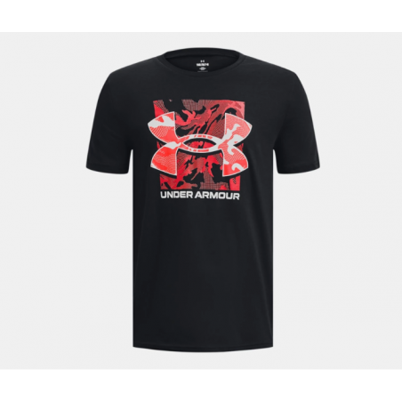 Camiseta Under Armour Box Logo Camo Negra