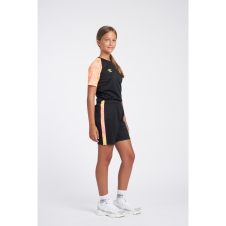 Camiseta Umbro Axis Jersey - JNR - Black / Safety Yellow / Knockout Pink