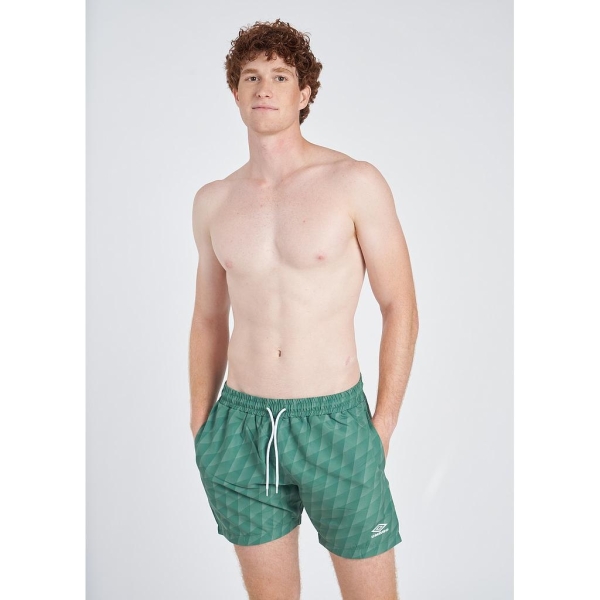 Bañador Umbro Printed Swim Short Dark Ivy