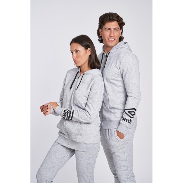 Chaqueta Umbro FW Terrace Zip Hoodie Grey Marl