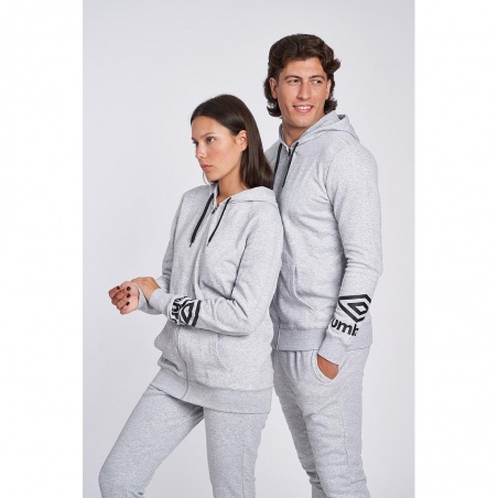 Chaqueta Umbro FW Terrace Zip Hoodie Grey Marl