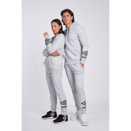 Chaqueta Umbro FW Terrace Zip Hoodie Grey Marl