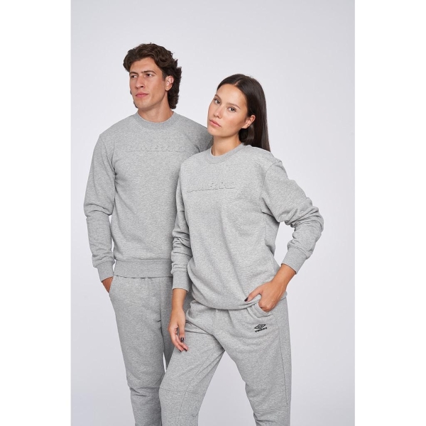 Sudadera Umbro Embossed Logo Sweat Grey Marl