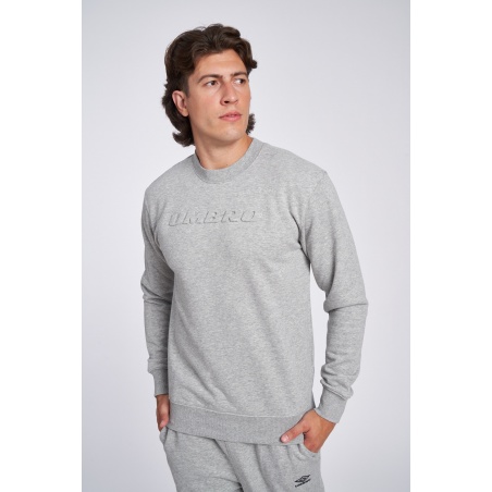 Sudadera Umbro Embossed Logo Sweat Grey Marl