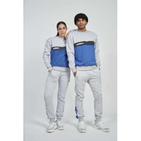 Sudadera Umbro FW Sportswear Sweat grey Marl / Nouvean Navy/ Wodland Grey