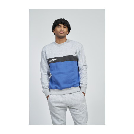 Sudadera Umbro FW Sportswear Sweat grey Marl / Nouvean Navy/ Wodland Grey