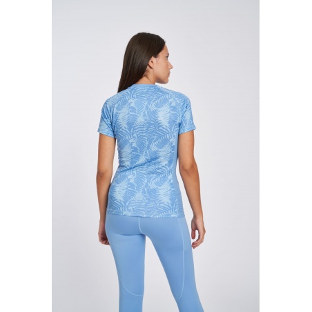 Camiseta Umbro Pro Training Printed Poly Tee - Womens Allure / Clear Sky