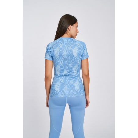 Camiseta Umbro Pro Training Printed Poly Tee - Womens Allure / Clear Sky