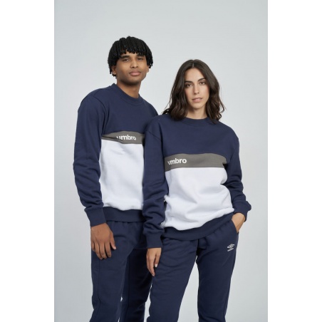 Sudadera Umbro FW Sportswear Sweat - JNR - Dark Navy / Brilliant White / Gunmetal
