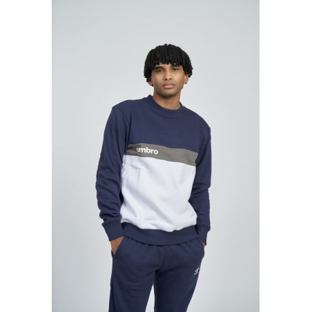 Sudadera Umbro FW Sportswear Sweat - JNR - Dark Navy / Brilliant White / Gunmetal