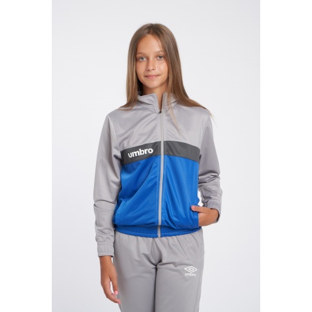 Chaqueta Umbro Fw Sportswear Track Top - Jnrgrey Marl / Nouvean Navy / Woodland Grey