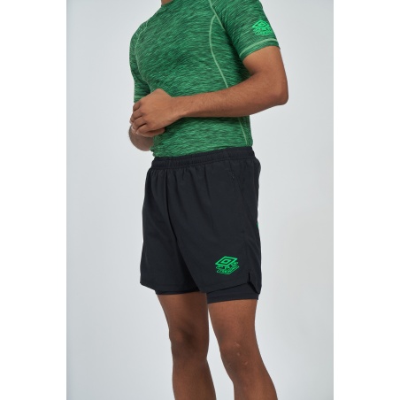 Short Umbro Pro Training Elite Hybryd Short Black / Andean Toucan