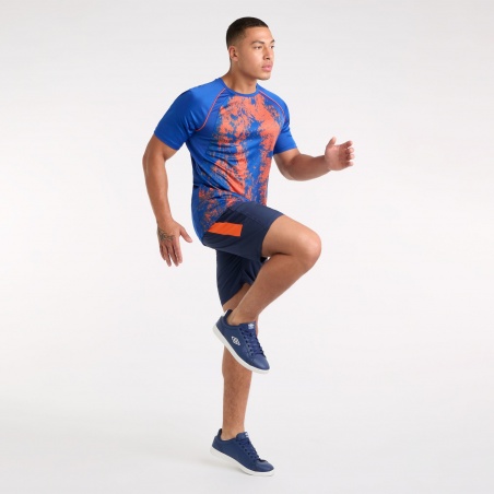 Camiseta Umbro Pro Training Graphic Jersey Deep Surf / Vermillion Orange