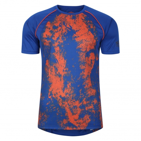 Camiseta Umbro Pro Training Graphic Jersey Deep Surf / Vermillion Orange