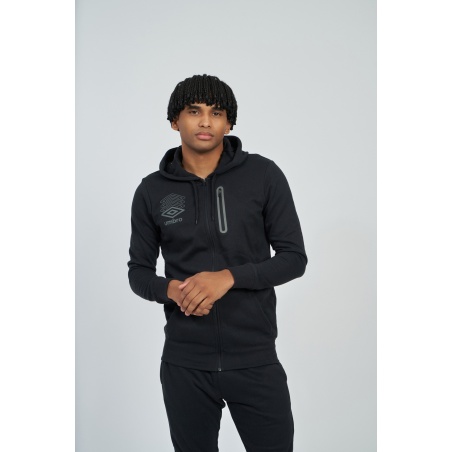 Chaqueta Umbro FW Terrace Zip Hoodie Black / Gunmetal