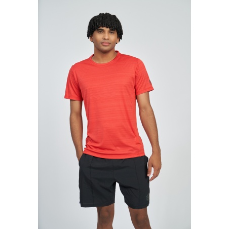 Camiseta Umbro Pro Training Marl Poly Tee Rococco Red Marl