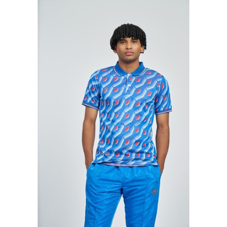 Polo Umbro Jacquard Shirt Regal Blue Multi
