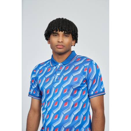 Polo Umbro Jacquard Shirt Regal Blue Multi