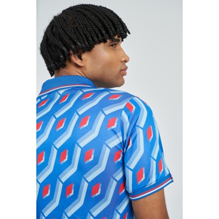 Polo Umbro Jacquard Shirt Regal Blue Multi