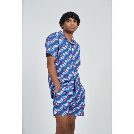 Camisa Umbro Printed Regal Blue Multi