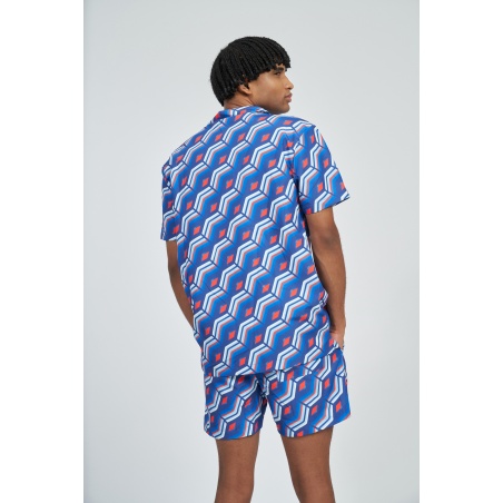 Camisa Umbro Printed Regal Blue Multi