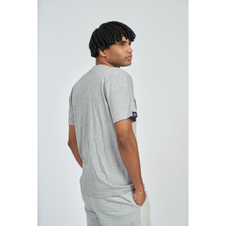 Camiseta Umbro Layered Logo Tee Grey Marl