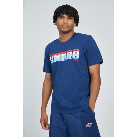Camiseta Umbro Layered Logo Tee Estate Blue