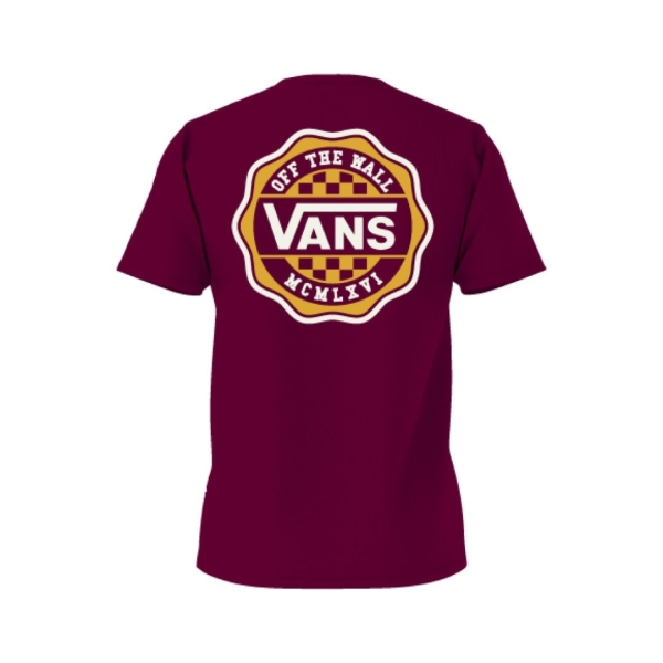 Camiseta Vans Hawl Pass SS Crew Burdeos