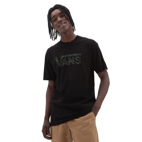 Camiseta Vans Checkered Negra