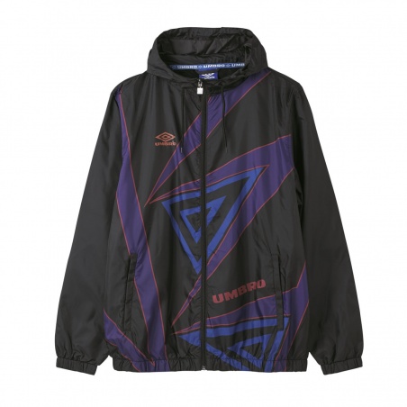 Chaqueta Umbro Aries FZ Cagoule Jacket Black / Heliotrope / Russet / Electric Blue