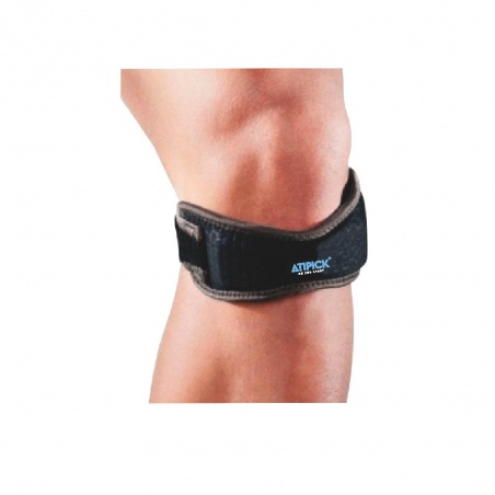 Cinta rotuliana neopreno, velcro Black