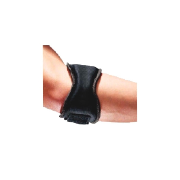 Cinta neoprene para sujeción de codo, ajuste velcro Black