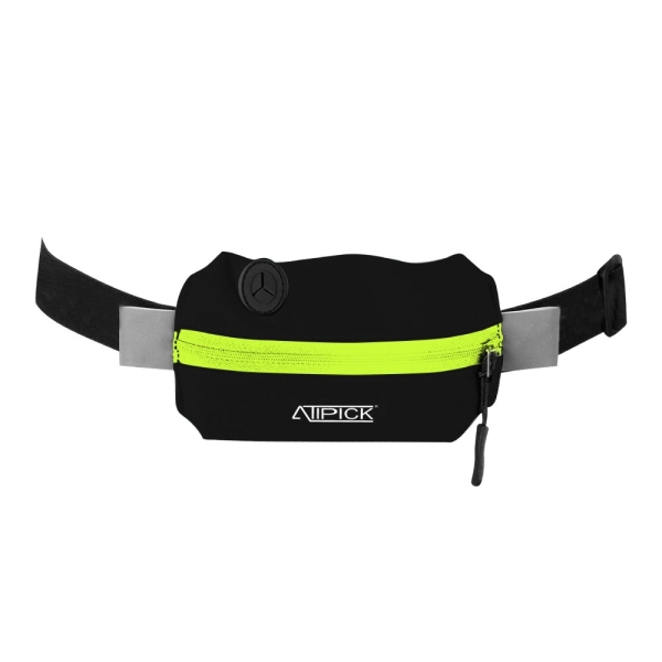 Riñonera de running elastano impermeable, bolsillo con...