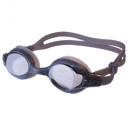 Gafas natación junior WAVE, doble banda silicona , monobloc Black