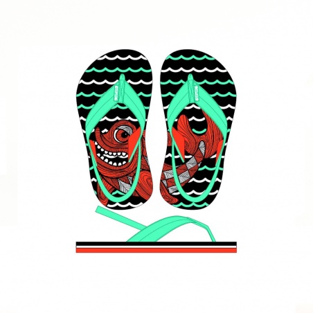 Zapatilla Baño Con Estampado