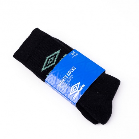 Calcetines Umbro Classico Sock Unisex Black / Aqua Mint